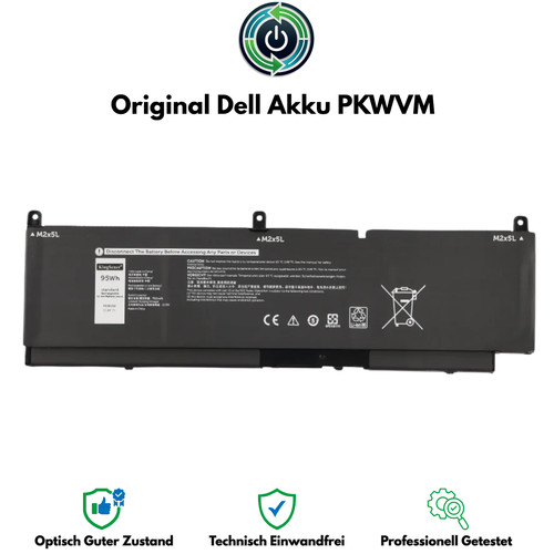 Original dell akku pkwvm - original, 95wh