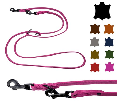 Hundeleine fettleder kleine - fettleder, &