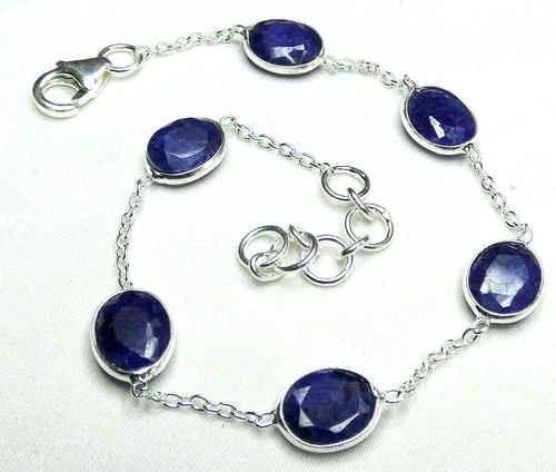 Saphir armband 925 silber - 💙saphir,