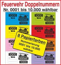 1000 Doppelnummern Feuerwehr