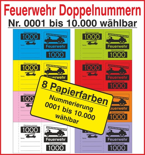 1000 doppelnummern feuerwehr - doppelnummern,