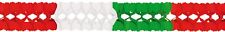 Papiergirlande Grün - Rot -
