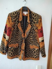 Jacke/Blazer, 44, Leopardmuster, Brauntöne, 2 Knöpfe