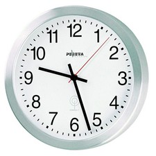 PEWETA Funkwanduhr weiß