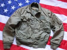 ORIGINAL USAF ISSUE USA CWU 36P Bomber Pilot JACKE MANTEL Top Gun Alpha GRÜN M-L