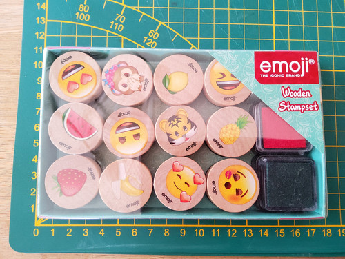 Stempelset 12x emojistempel - ,