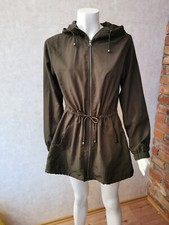 Primark schöne Übergangsjacke leichter Anorak Parka olivgrün XS (S) 34 36
