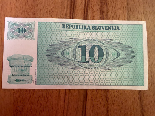 Banknote slowenien tolar - banknote, 10