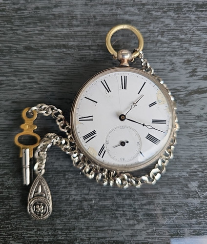 Antike schlüssel taschenuhr - schlüssel,