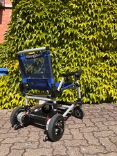 Rollstuhl elekt. MovingStar 101, faltbar, blau, gepflegter Zustand, Akku defekt