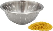 Edelstahl Nudelsieb Griffleiste Standfuß, ∅ 27,5 cm, spülmaschfest, Seiher, Sieb