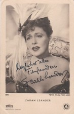 Zarah Leander, mit (gedrucktem) Autogramm, Starfoto Hasemann, Karten-Nr. 534