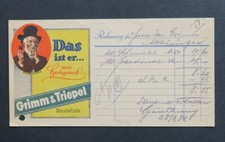 Rechnung DEUTSCHLAND 1958