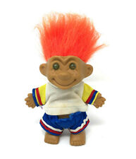 1 Troll Kobold Gnom Zwerg Wicht Figur 13,5 cm groß mit roten Haaren (167)