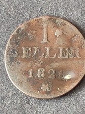 1 Münze Heller 1821 Deutsche