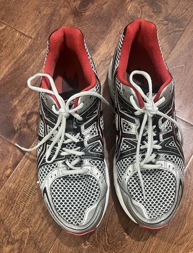 Asics gel silver - silver, red