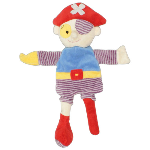 Pirat handpuppe rot - handpuppe, blau