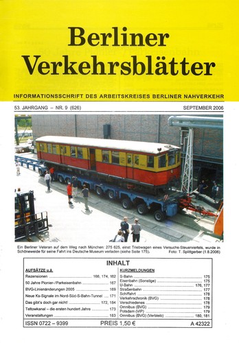Berliner verkehrsblätter heft - berliner,