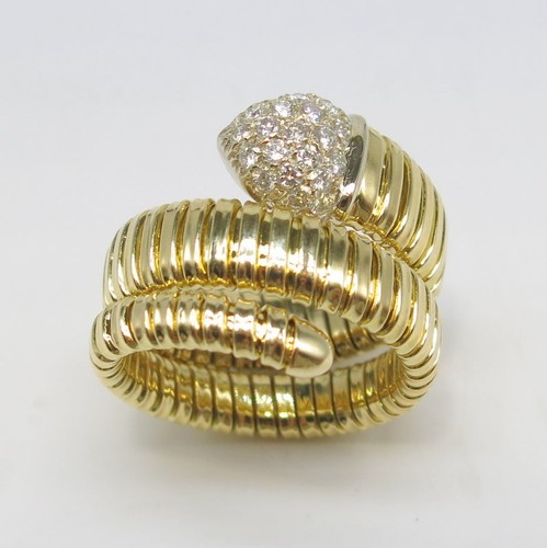 750 gold schlangen muster - 750/-,