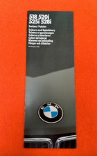 BMW 5er E12 518 520i  525i 528i  FARBEN POLSTER Prospekt Katalog Broschüre  1983