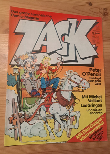Comic zack heft 1980 - gf,
