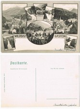 Ansichtskarte Bad Gastein Mehrbild: Stadtansichten 1908