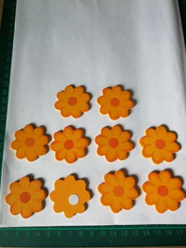 Holz blumen gelb mit - gelb,
