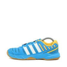 adidas Damen Court Stabil 11 blau/weiß/gelb Stabil Hallenschuhe EU 38