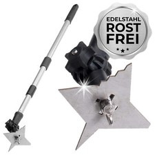 MAXIMEX 4 Zack Fugen Kratzer Unkraut Moos Entferner mit Teleskop Stiel Terrasse