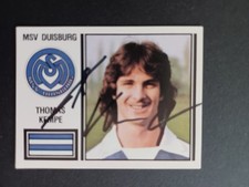 Thomas Kempe MSV Duisburg Panini 81 Sammelbild signiert ungeklebt 