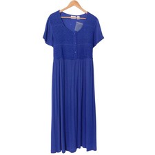 NEW Womens Dress Gauze Blue