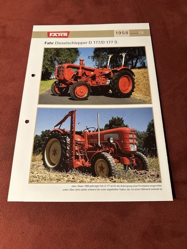 Fahr dieselschlepper 177 - fahr,