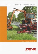 Prospekt Traktor Schlepper Steyr Kommunal 6160 und 6195 CVT Trac K von 2008