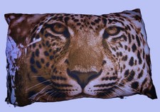 Leopardenkopf Kissen Raubkatze!!
