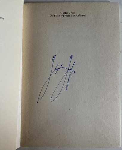Günter grass die plebejer - günter,
