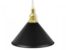 Billard Billardlampe Lampe Leuchte Lampenset 1- flammig matt-schwarz/messing