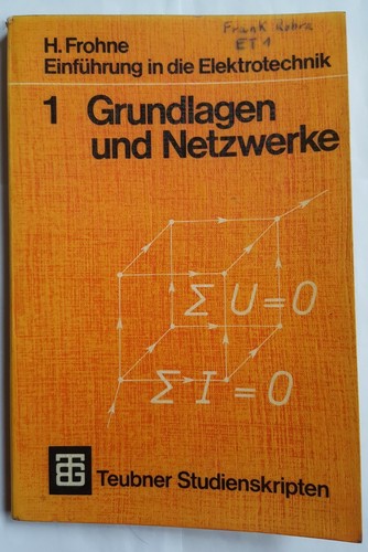 Frohne grundlagen und - h., frohne: