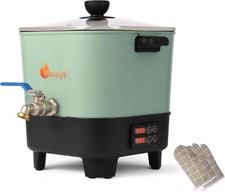 Bienslys 6,5 l elektrischer Wachsschmelzer Kerze Seifenherstellung digitale Temperatur HSEGAR