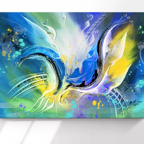 Abstrakt leinwandbild xxl - abstrakt,