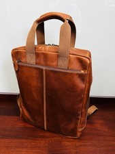 Gusti Leder, Rucksack, Echtleder, Braun, NEU