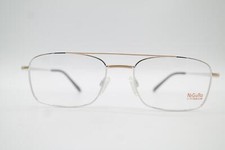 Vintage Nigura  N 5100 Titanium Silber Gold Oval Brille Brillengestell NOS