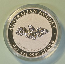 Australien 2 oz Australian Nugget - Golden Eagle - 2021 - Silber