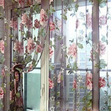 Floral Mesh Net Vorhang Spitze