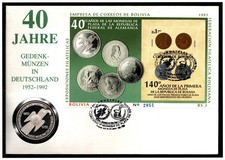 Numisbrief Germanisches Museum - Nachprägung Silber, Motiv-Block Bolivien