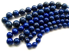 Lapislazuli Halbedelstein Perlen Natural 6/8/10mm 10 Stück SERAJOSY 