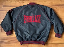100%ORIGINAL VINTAGE EVERLAST USA BOMBER JACKE GR.S BLAU SELTEN