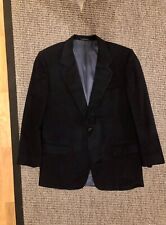 HERMÈS Sakko Blazer Herren 100% Cashmere dunkelblau Gr. 50