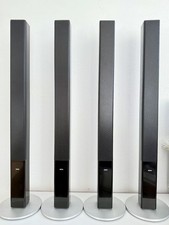 Loewe Individual Sound Standlautspreche L1 in edlem ALU-Hochglanz-Schwarz 2 Paar