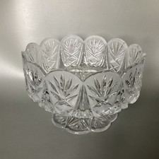 Bleikristall Prunk Schale Schliff Glas Bonboniere Süßigkeiten Schüssel Kompott