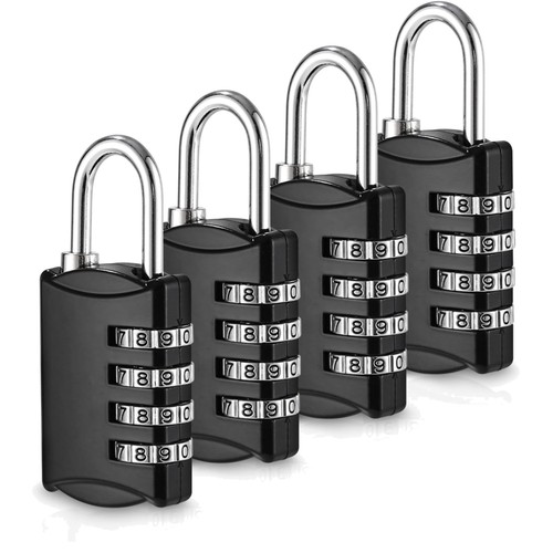 Zahlenschloss 4er pack - zahlenschloss,